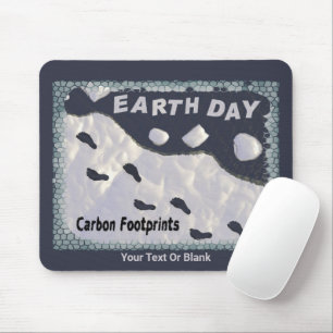 Earth Day - Carbon Footprints Mouse Pad