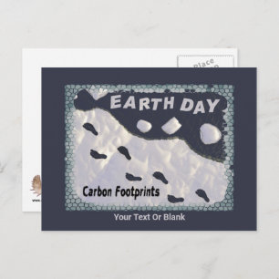 Earth Day - Carbon Footprints Postcard