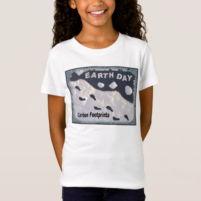 Earth Day - Carbon Footprints T-Shirt (Front)