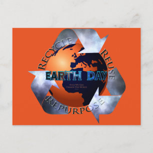 Earth Day Change The World Postcard