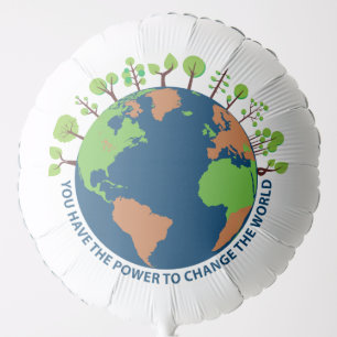 Earth Day Change The World Quote Balloon