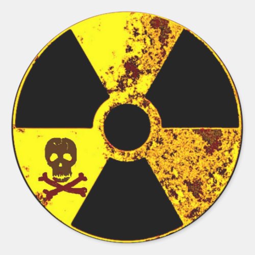 earth day Chernobyl memorial anti nuclear Classic Round Sticker