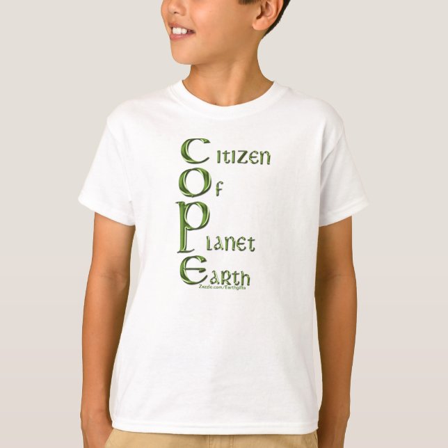 EARTH DAY Citizen of Planet Earth COPE Kids' Eco T-Shirt (Front)