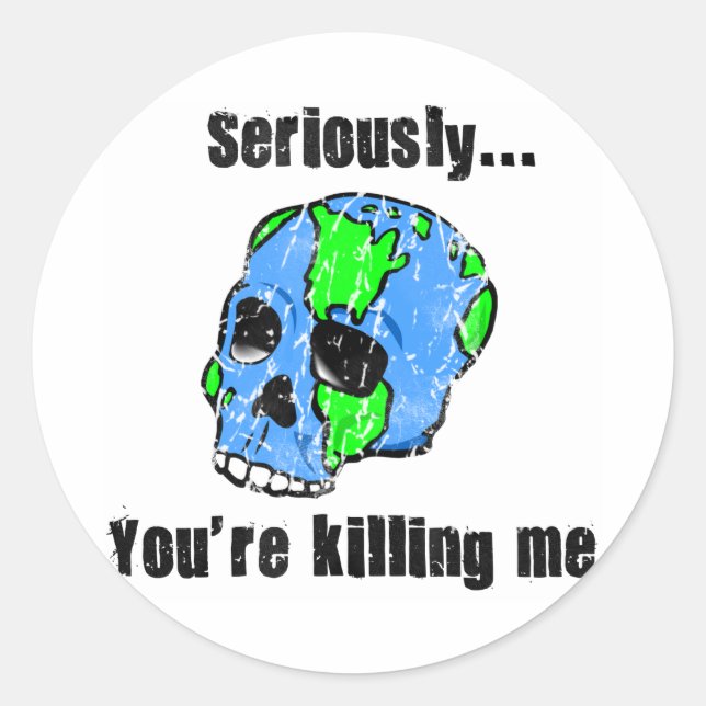 Earth Day Classic Round Sticker (Front)