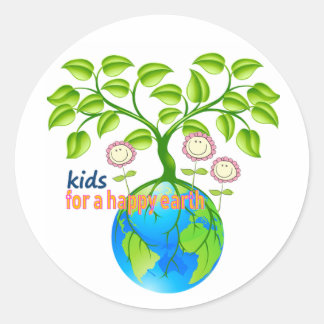 Earth Day Classic Round Sticker