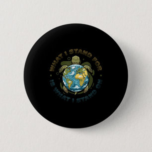 Earth day climate change awareness environmental button