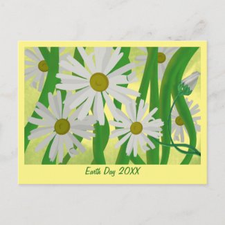 Earth Day Daisy Postcard