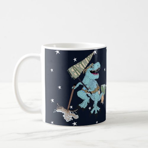 Earth Day Dino on classic white coffee mug