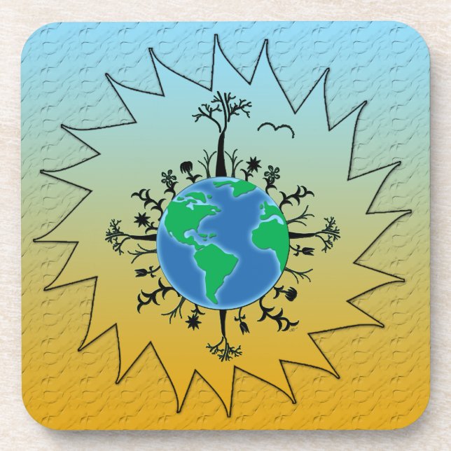 Earth Day Drink Coaster (Front)