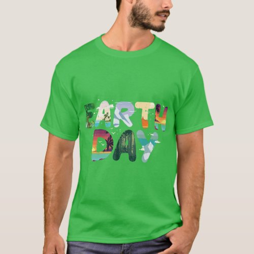 Earth Day Elements Nature Global Warming Men Women T_Shirt