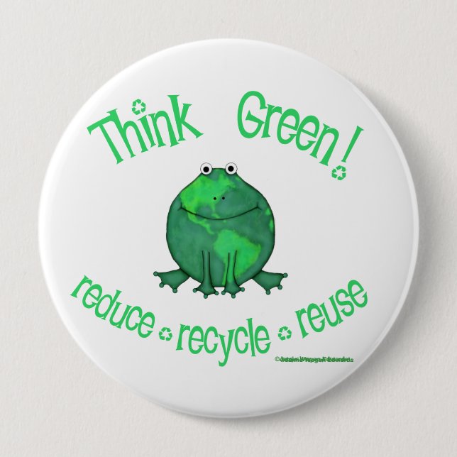 Earth Day Environmental Button (Front)