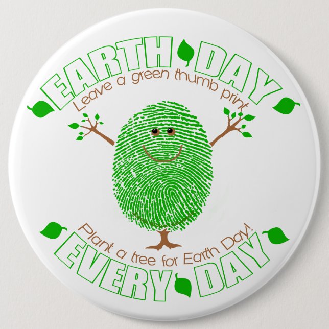 Earth Day Environmental Button (Front)