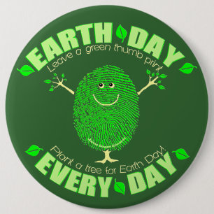 Earth Day Environmental Button