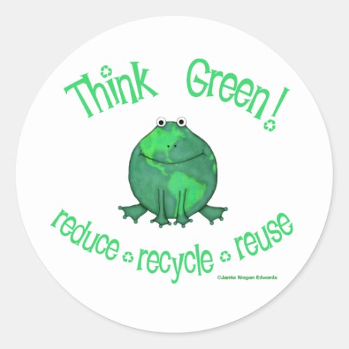 Earth Day Environmental Classic Round Sticker