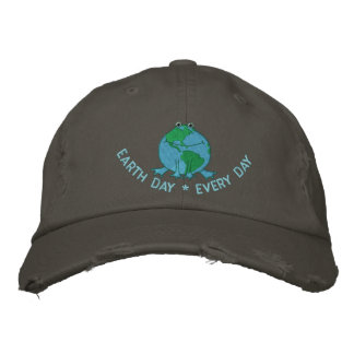 Earth Day Environmental Embroidered Baseball Cap