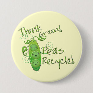 Earth Day Environmental Pinback Button