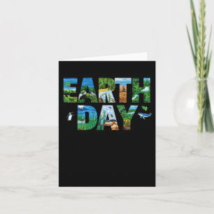 Earth Day Environmental Protection Save Tree And A Card