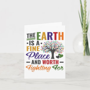 Earth Day Environmental Protection Stop Global War Card