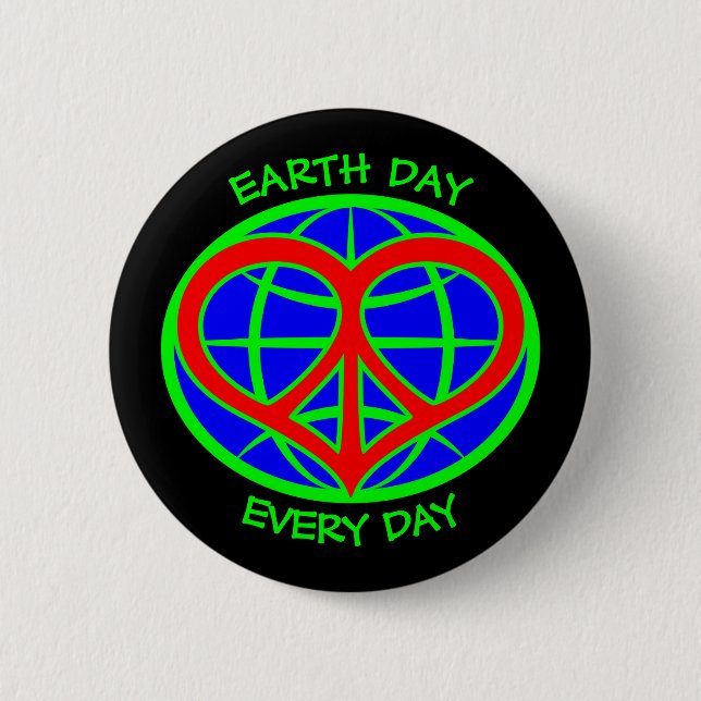 Earth Day Every Day Button (Front)