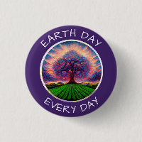 Earth Day Every Day  Button