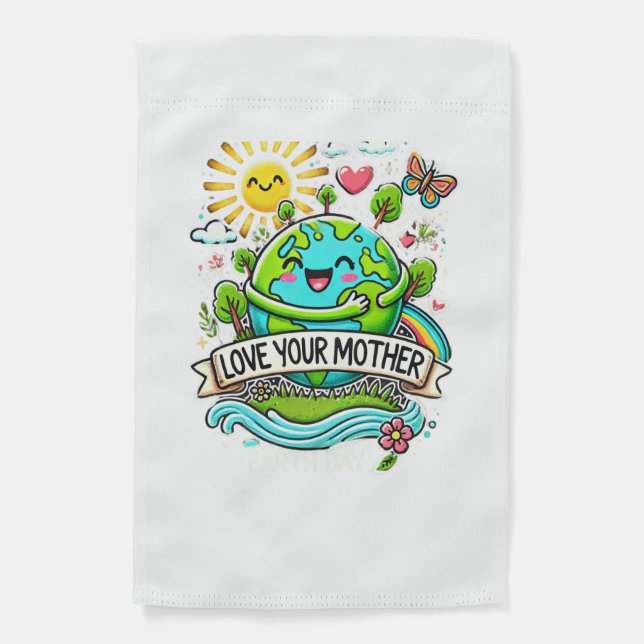 Earth Day Every Day Garden Flag (Front)