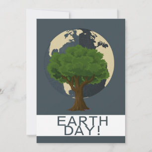 earth day every day, go green, Save Our Planet Holiday Card