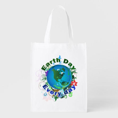 Earth Day Every Day Grocery Bag