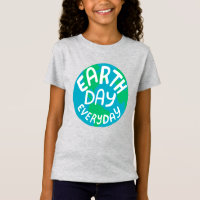 EARTH DAY EVERY DAY Handlettered Planet