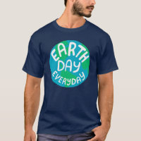 EARTH DAY EVERY DAY Handlettered Planet