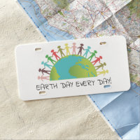 Earth Day Every Day License Plate