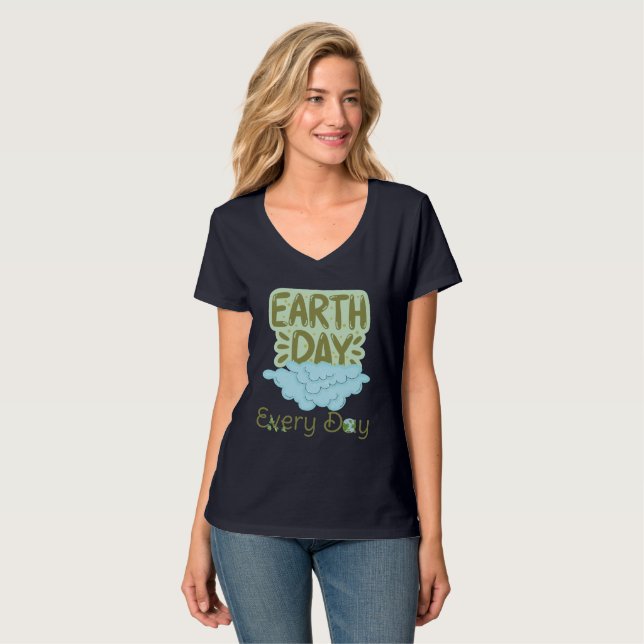 earth day every day, love earth, save our earth T-Shirt (Front Full)