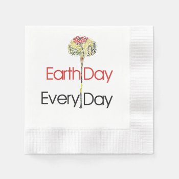 Earth Day Every Day Napkins by Valentines_Christmas at Zazzle