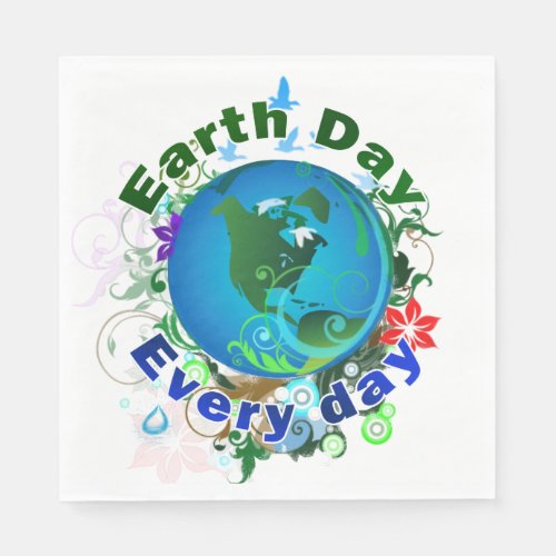 Earth Day Every Day Napkins