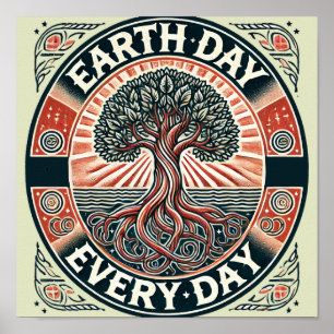 Earth Day Every Day Nature Lovers                  Poster