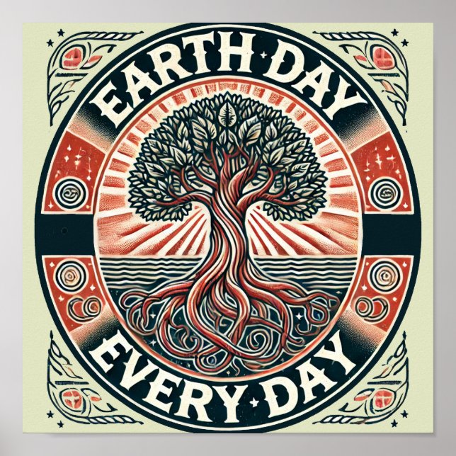 Earth Day Every Day Nature Lovers                  Poster (Front)