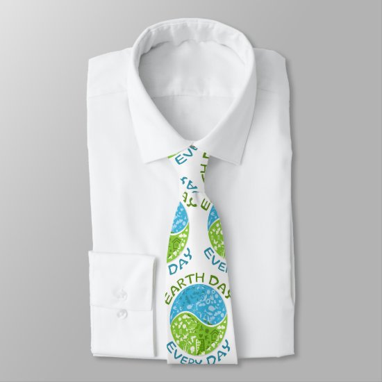 Earth Day Every Day Neck Tie