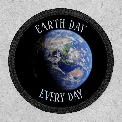 Earth Day Every Day Planet Earth Patch