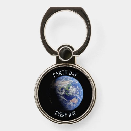 Earth Day Every Day Planet Earth Phone Ring Stand