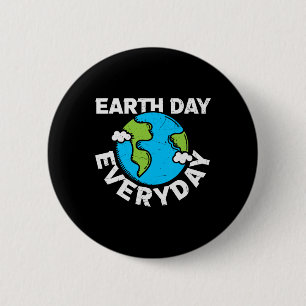 Earth Day Every Day Rainbow Make The Earth Green A Button