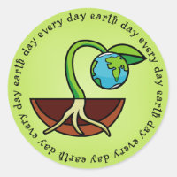 Earth Day Every Day Stickers