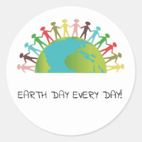 Earth Day Every Day Stickers