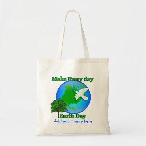 Earth Day Every Day  tote 3D graphic environment