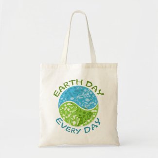 Earth Day Canvas Tote