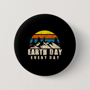 Earth Day Everyday 51th Anniversary Planet Teacher Button