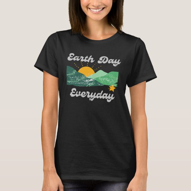 Earth Day Everyday Celebrate Earth Day Love Protec T-Shirt (Front)