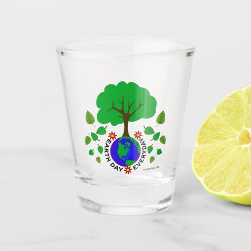 Earth Day Everyday Design Shot Glass