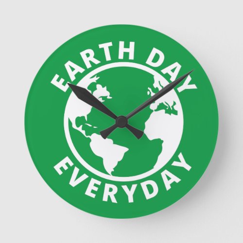 Earth Day Everyday _ Earth Day 2022 Round Clock