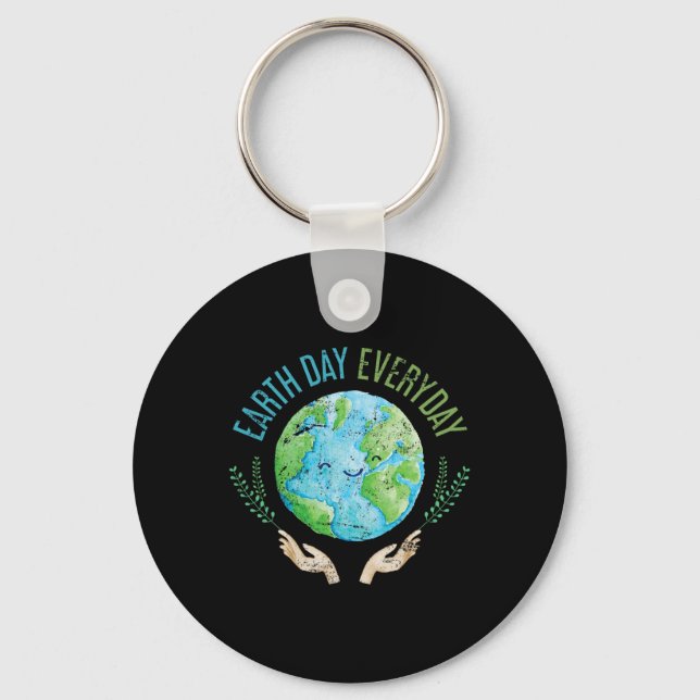 Earth Day Everyday Earth Day 4  Keychain (Front)