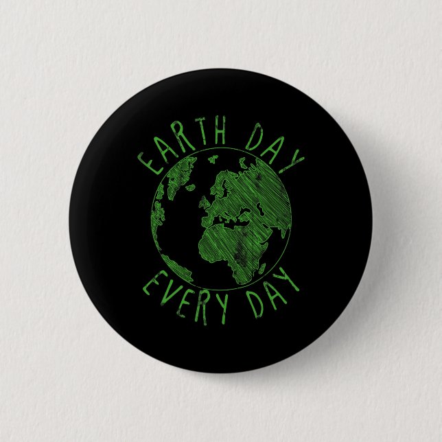Earth Day Everyday Earth Day 5  Button (Front)
