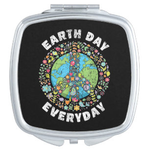 Earth Day Everyday Earth Day Compact Mirror